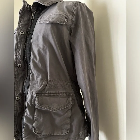 Lucky Brand Charcoal Utility Jacket Size Small - Picture 13 of 13